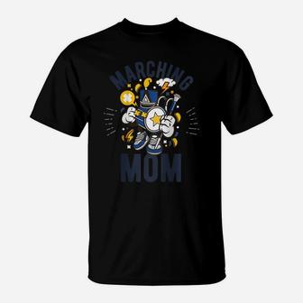 Womens Marching Band Proud Mom Band Season Gift Raglan Baseball Tee T-Shirt | Crazezy DE