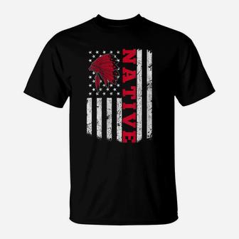 Womens Native American Flag For Native Americans T-Shirt | Crazezy