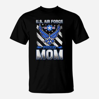 Womens Pride Military Family - Proud Mom Air Force Gifts T-Shirt | Crazezy DE