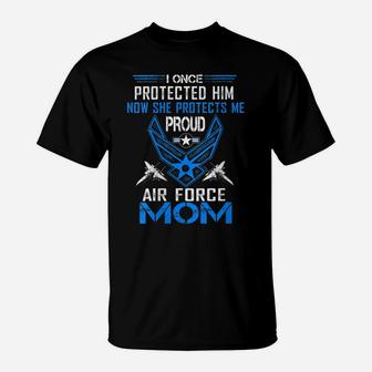Womens Pride Military Family - Proud Mom Air Force T-Shirt | Crazezy DE