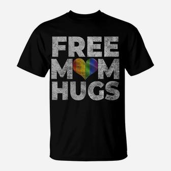 Womens Pride Parade Free Hugs Proud Mom Lgbt Gift T-Shirt | Crazezy DE