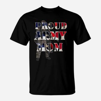 Womens Proud Army Mom Military Mother Proud Army Family Marine T-Shirt | Crazezy AU