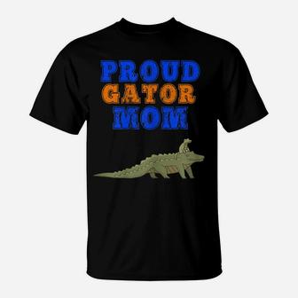 Womens Proud Gator Mom Shirt - Cute Mother Gator Shirt For Parents T-Shirt | Crazezy