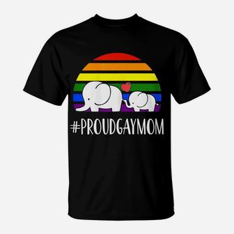 Womens Proud Gay Mom Love Rainbow Flag Lgbt Pride Gifts T-Shirt | Crazezy CA