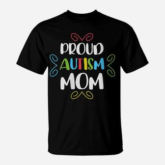 Womens Proud Mom Autism Awareness Family Matching T-Shirt | Crazezy