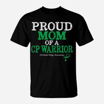 Womens Proud Mom Cerebral Palsy Awareness Shirt T-Shirt | Crazezy