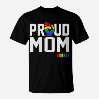 Womens Proud Mom Gay Pride Month Lgbt T-Shirt | Crazezy UK