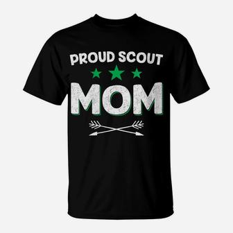 Womens Proud Scout Mom - Scouting Camping Mothers Day Funny Gift T-Shirt | Crazezy UK