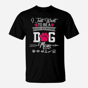 Womens Shirts For Dog Loving Mom Graphic Tee Plus Size Mothers Day T-Shirt | Crazezy