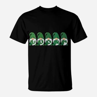 Womens St Pat Gnomes Green Hat St Patrick's Day Irish Love Gnome T-Shirt | Crazezy