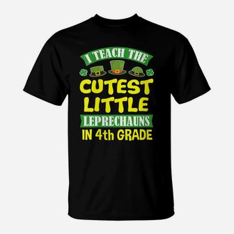 Womens St Patrick Day Tshirts Teacher 4Th Grade Men Women School T-Shirt | Crazezy