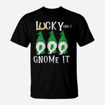 Womens St Patricks Day Shirt Men Gnome St Pattys Paddys Day Punny T-Shirt | Crazezy