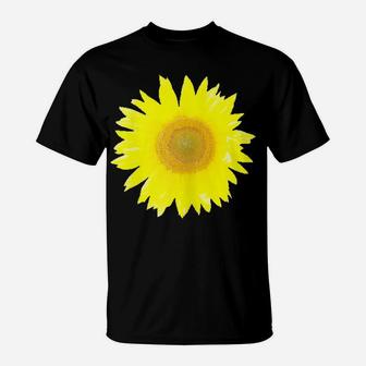 Womens Sunflower Flower Cute Casual Summer Floral Top Women Girl T-Shirt | Crazezy