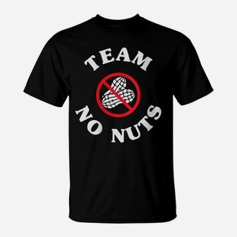 Womens Team No Nuts Funny Team Girl Gender Reveal Pink Party T-Shirt | Crazezy CA