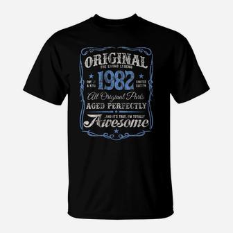 Womens The Original Made In 1982 Vintage 39Th Birthday Party T-Shirt | Crazezy UK