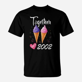 Womens Together Since 2002 18 Years Being Awesome Aniversary Gift T-Shirt | Crazezy UK