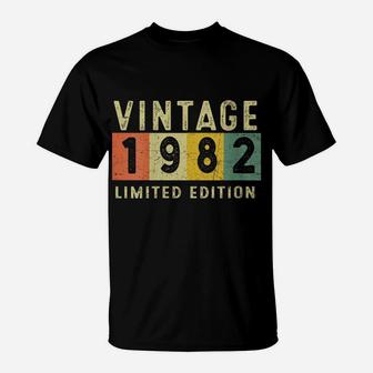 Womens Vintage 1982 40Th Birthday 40 Years Old Gift Men Women T-Shirt | Crazezy