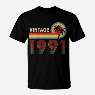 Womens Vintage 1991 Made In 1991 30Th Birthday 30 Years Old Gifts T-Shirt | Crazezy