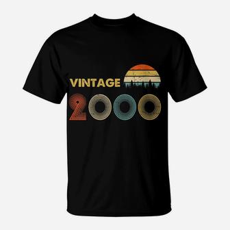 Womens Vintage 2000 Made In 2000 19Th Birthday 19 Years Old Gift T-Shirt | Crazezy DE
