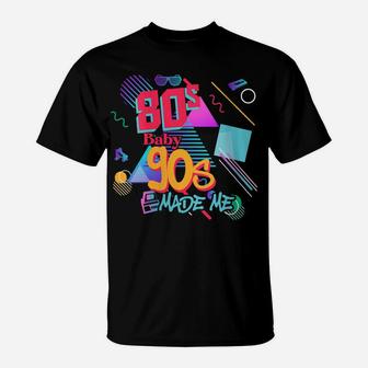 Womens Vintage 80S Baby 90S Made Me Retro Memphis Graphic Throwback T-Shirt | Crazezy
