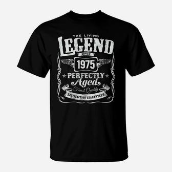 Womens Vintage Made In 1975 Living Legend 46Th Birthday T-Shirt | Crazezy UK