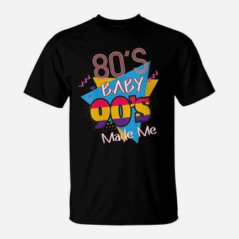 Womens Vintage Retro 80S Baby 90S Made Me Graphic T-Shirt | Crazezy