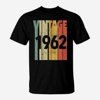 Womens Vintage Retro Made In 1962 The Original 59Th Birthday T-Shirt | Crazezy