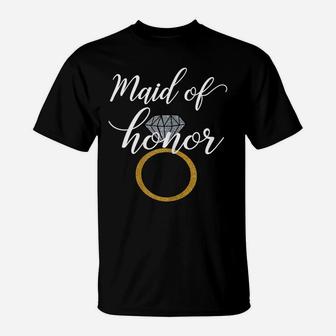 Womens Wedding Bridal Shower Gift For Maid Of Honor From Bride T-Shirt | Crazezy