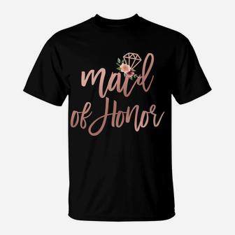 Womens Wedding Shower Gift For Sister From Bride Maid Of Honor T-Shirt | Crazezy DE