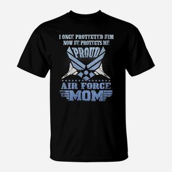 Womens Womens Pride Military Family - Proud Mom Air Force T-Shirt | Crazezy UK
