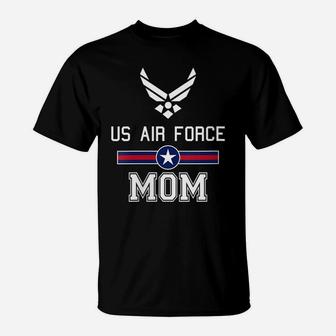 Womens Womens Proud Air Force Mom Military Pride T-Shirt | Crazezy