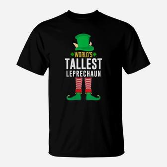 Womens World's Tallest Leprechaun Funny Irish St Patrick Day T-Shirt | Crazezy AU