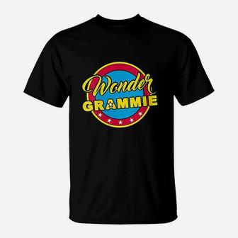 Wonder Grammie Superhero Woman Gift Mom Grandma T-Shirt | Crazezy