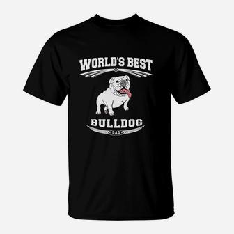 Worlds Best Bulldog T-Shirt | Crazezy