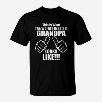 Worlds Greatest Grandpa T-Shirt | Crazezy