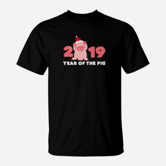Year Of The Pig Happy New Year 2019 Party T-Shirt - Thegiftio UK