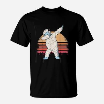 Yeti T Snowman Dabbing Yeti T-Shirt | Crazezy AU