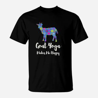 Yoga Animal Gifts For Women N Girls Cute Goat Yoga T-Shirt | Crazezy AU