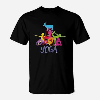 Yoga Goat Funny Farming Sport T-Shirt | Crazezy DE