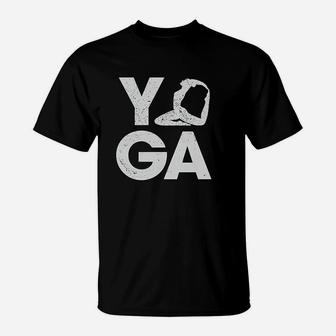 Yoga Pose Cute Adorable Fitness Flexibility T-Shirt | Crazezy CA