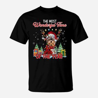 Yorkshire Terrier The Most Wonderful Time Of The Year T-Shirt - Monsterry CA