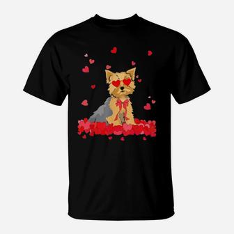 Yorkshire Terrier Valentines Day T-Shirt - Monsterry