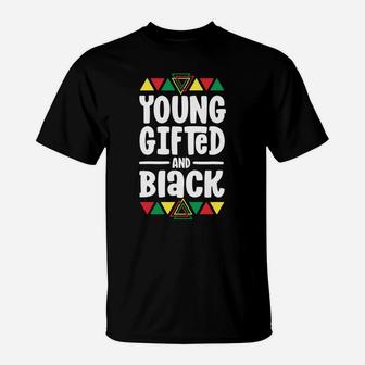 Young Gifted And Black History Shirts For Kids Boys African T-Shirt | Crazezy UK