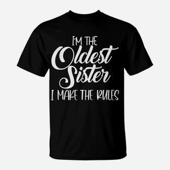 Youngest Sister Shirt Rules Don't Apply To Me Funny Sibling T-Shirt | Crazezy