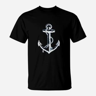 Youth Anchor White For Kids Sea Marine Pirate T-Shirt | Crazezy DE