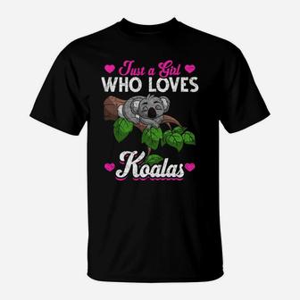 Zoo Animal Australia Women Girls Kids Koala T-Shirt | Crazezy AU