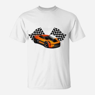100 Days Of School Racing Race Car Boys Teacher Student T-Shirt | Crazezy CA