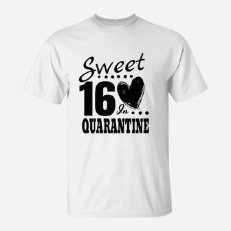16Th Birthday Sweet 16 Sixteen T-Shirt | Crazezy
