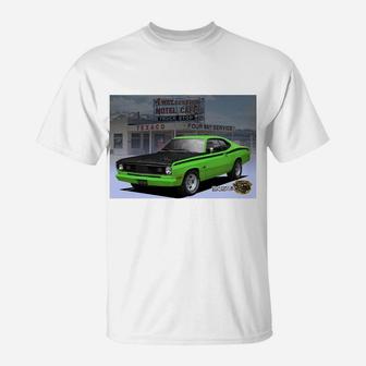 1970 74 Duster Poster Green T-Shirt - Thegiftio UK