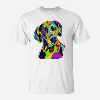 Great Dane Funny Splash Art Great Dane Gift T-Shirt